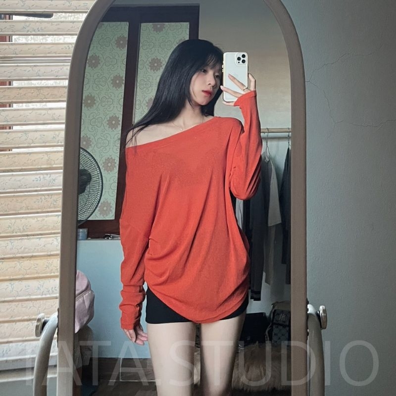 Áo Thun Giấy Cát Dài Tay