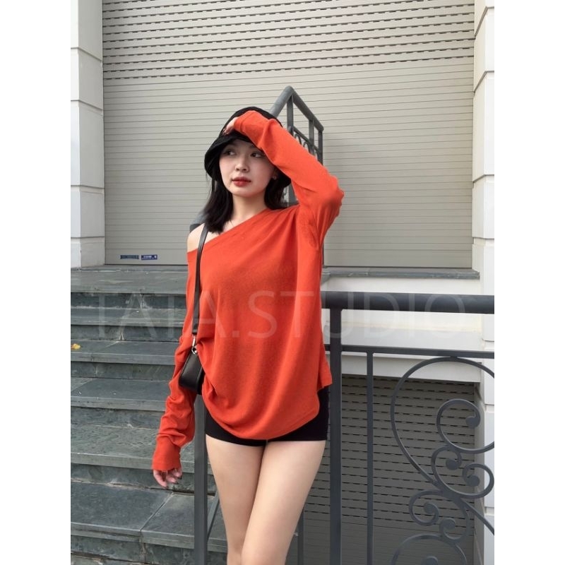 Áo Thun Giấy Cát Dài Tay