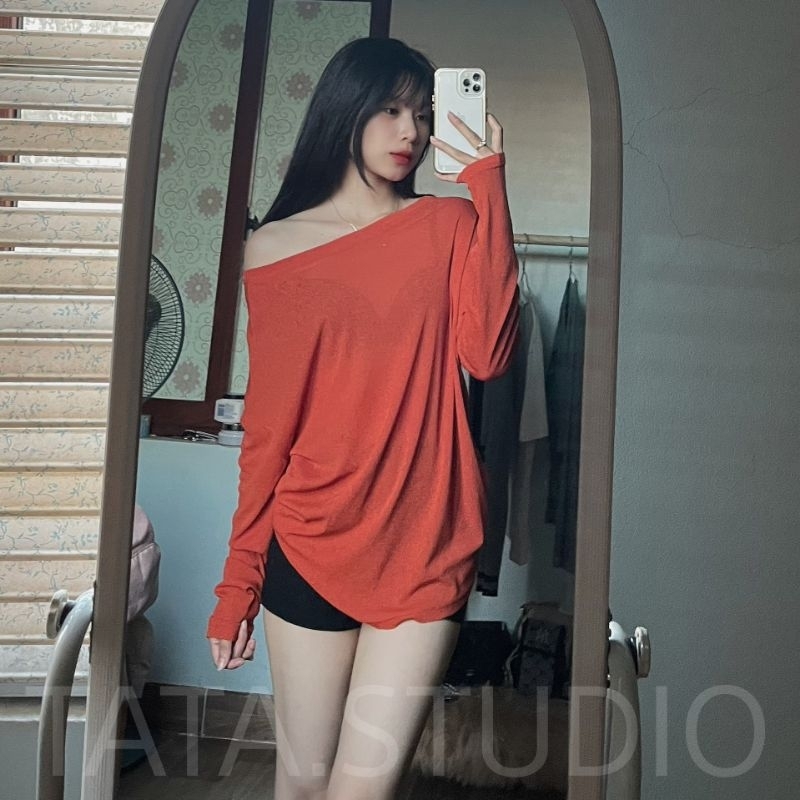 Áo Thun Giấy Cát Dài Tay