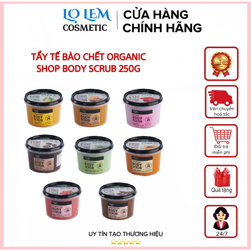 Tẩy Tế Bào Chết Toàn Thân Organic Shop Organic Body Scrub 250ml