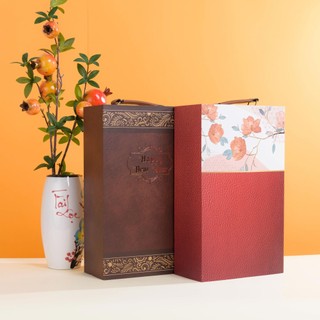 Hộp Đựng Rượu Vang Sang Trọng Size 27v35x12cm Món Quà Tết Ý Nghĩa Dành Cho Người Thân Và Đối Tác