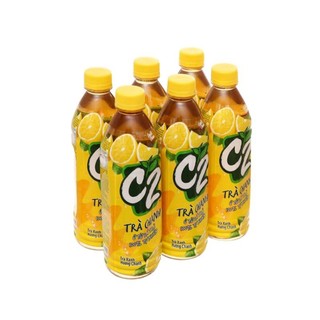 Lốc 6 chai trà chanh c2 chai 455ml