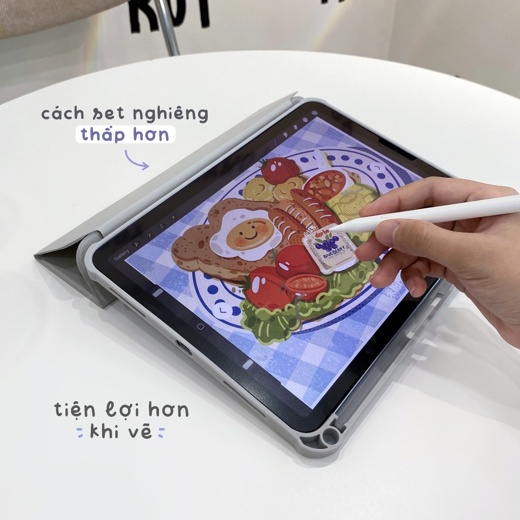 Cover Bao Da Nam Châm Cho Máy Tính Bảng Có Thể Tháo Rời Tiện Lợi