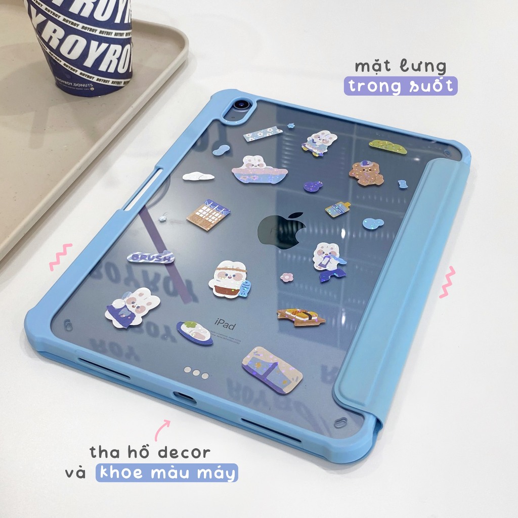 Cover Bao Da Nam Châm Cho Máy Tính Bảng Có Thể Tháo Rời Tiện Lợi