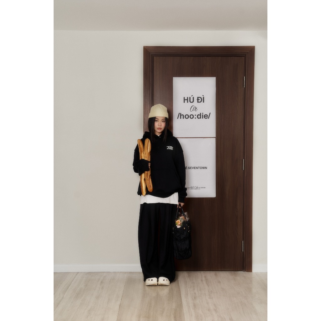 Áo Hoodies Unisex SVT ANTI DOUBLEUR HOODIES màu đen Local Brand