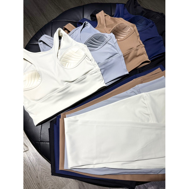 Set Bộ Tập Gym Yoga Lulu Thun Lạnh Ba Lỗ Mút Đúc Quảng Châu Cao Cấp