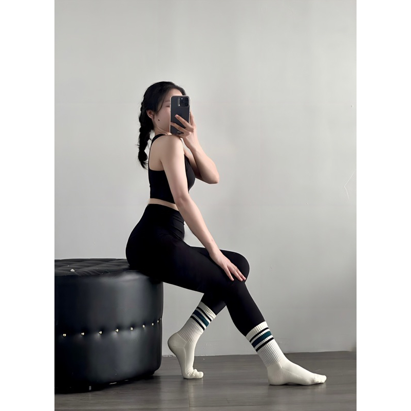 Set Bộ Tập Gym Yoga Lulu Thun Lạnh Ba Lỗ Mút Đúc Quảng Châu Cao Cấp