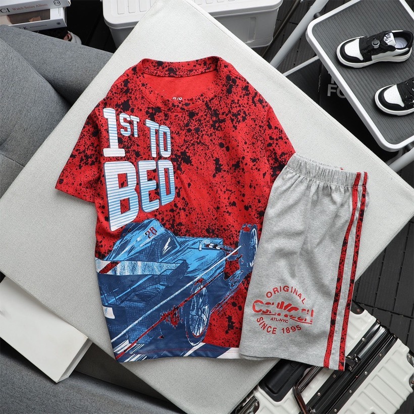 Đồ Bộ Bé Trai OSHKOSH Cotton Xịn - Quần Áo Tay Ngắn Co Dãn 4 Chiều - Đồ Bộ Tay Ngắn Size từ 23-55kg - SuSi Kids Shop