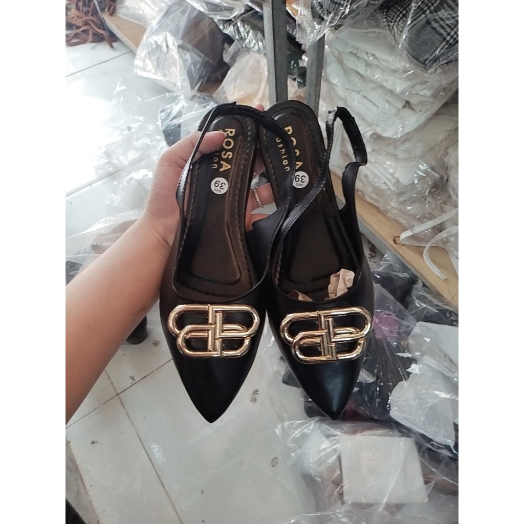 Giày sandal sục  bệt nơ xinh 2 cm quai thun MÃ SD-0299