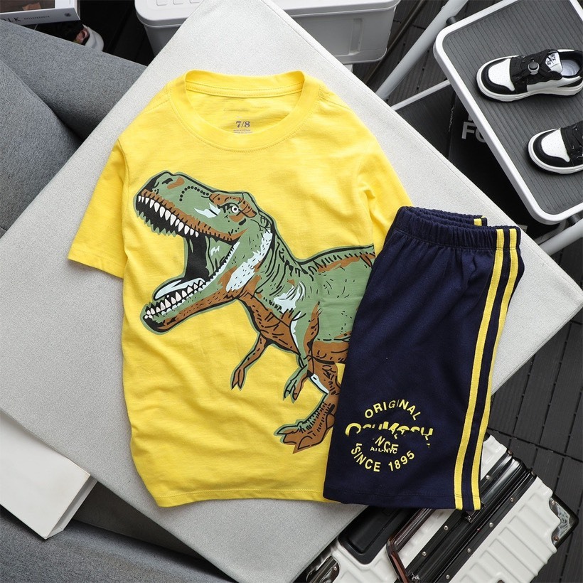 Đồ Bộ Bé Trai OSHKOSH Cotton Xịn - Quần Áo Tay Ngắn Co Dãn 4 Chiều - Đồ Bộ Tay Ngắn Size từ 23-55kg - SuSi Kids Shop