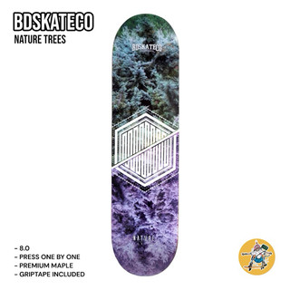 Ván trượt skateboard BDSKATECO NATURE TREES 8.0