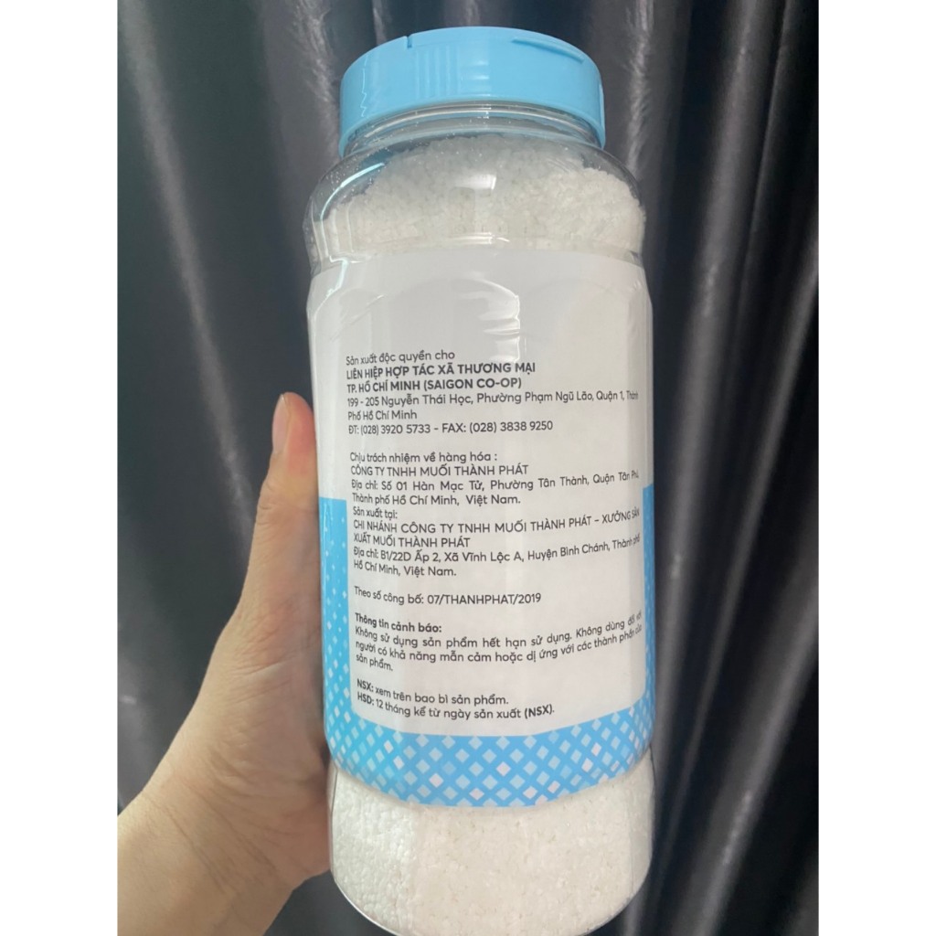 HŨ 1KG MUỐI BIỂN SẤY KHÔ CÀ NÁ