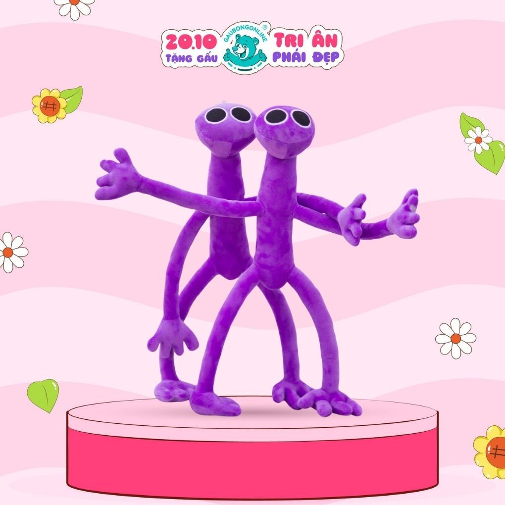 Gấu Bông Cầu Vồng Rainbow Friends Tay Dài, Gấu Bông Cho Bé Cao Cấp