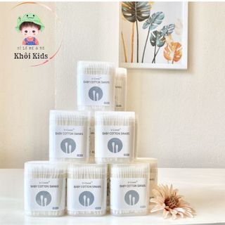 Hộp tăm bông, Bông ngoáy tai V-Coool kháng khuẩn cho bé