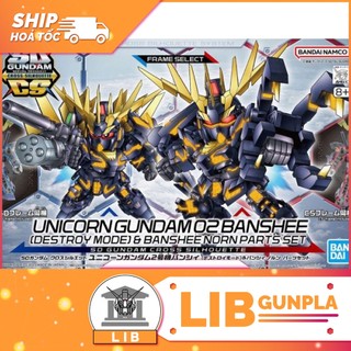 Mô hình lắp ráp gundam sd cs / sdcs unicorn gundam 02 banshee / banshee norn destroy mode