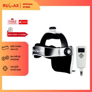 Máy Massage Đầu RULAX Thông Minh, Kết Nối Bluetooth, Xoa Bóp Túi Khí, Mát Xa Nhiệt | BH 12 Tháng |