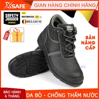 Giày bảo hộ lao động nam Jogger Bestboy2 S3 da bò, chống thấm nước, chống đinh, trơn trượt - Giày công trình, nhà máy