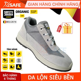 Giày bảo hộ Jogger Organic S1P Giày bảo hộ lao động nam/nữ siêu nhẹ da lộn thời trang chống trượt chuẩn S1P Châu Âu