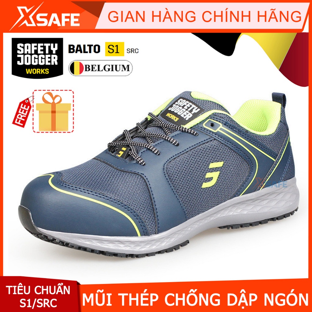 Giày bảo hộ Jogger Balto S1, siêu nhẹ CE(EU) S1, mũi thép chống thấm nước, chống dập ngón, đế chống dầu, chống trượt