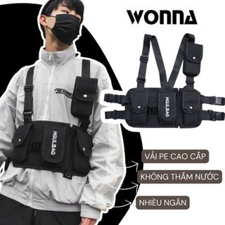 Túi Đeo Vai Trước Ngực Phong Cách Quân Đội Túi Bao Tử Đeo Bụng Nhiều Ngăn Unisex Street Style Ngầu Fanny Bag Tactical