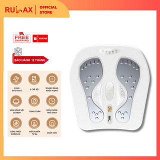Máy Massage Chân Trị Liệu RULAX, Xung Điện EMS + TEMS Lưu Thông Khí, Giảm Đau Mỏi - Bảo Hành 06 Tháng