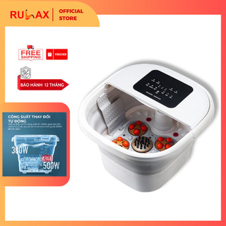 Bồn Ngâm Chân Massage Tự Động Gấp RULAX Có Điều Khiển, Đun Nóng Nước Nhanh, Có Thể Gấp Gọn