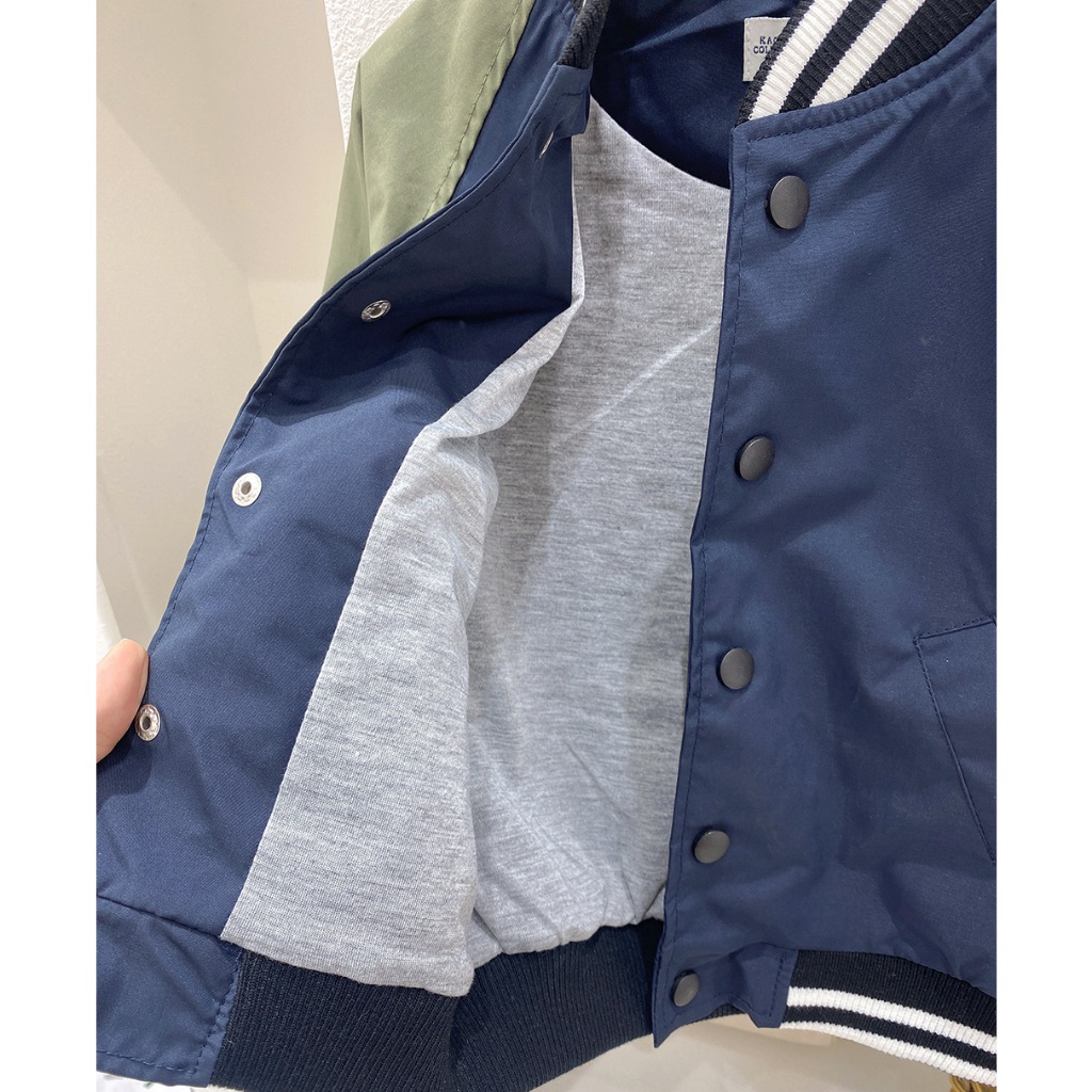 Áo khoác bomber bé trai hàng Quảng Châu loại đẹp - Áo varsity trẻ em Kunkids