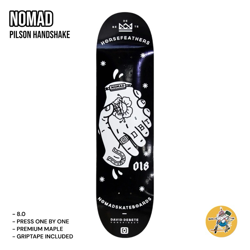 Ván trượt skateboard NOMAD PILSEN HANDSHAKE 8.0