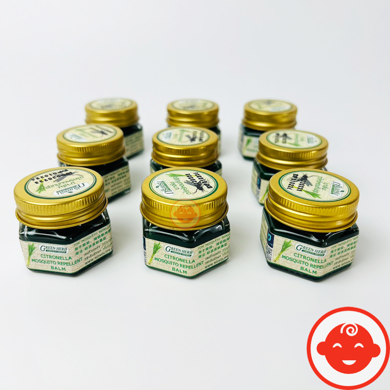 Sáp bôi muỗi đốt THÁI LAN GREEN HERB BALM cho bé