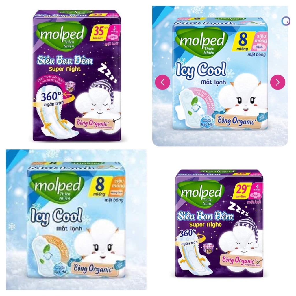 SET 4 GÓI Loại siêu ban đêm 29cm 4 miếng cánh 35cm 3 miếng cánh