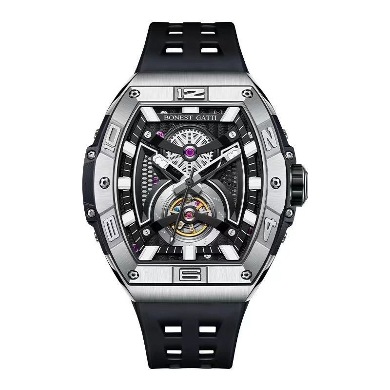 Đồng Hồ Nam Automatic Bonest Gatti BG5701- Dây Silicone, Size 46mm