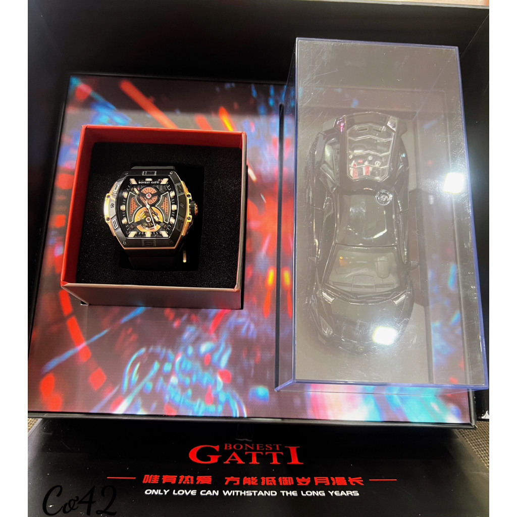 Đồng Hồ Nam Automatic Bonest Gatti BG5701- Dây Silicone, Size 46mm