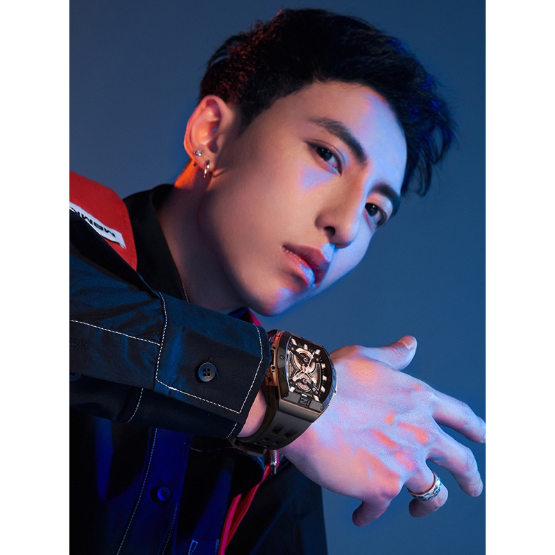 Đồng Hồ Nam Automatic Bonest Gatti BG5701- Dây Silicone, Size 46mm