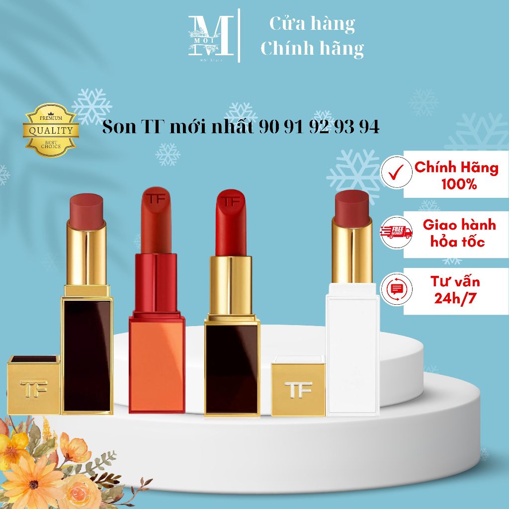 Son Tom Ford lip color Satin và Matte dòng mới nhất màu hót hít, MOI Store
