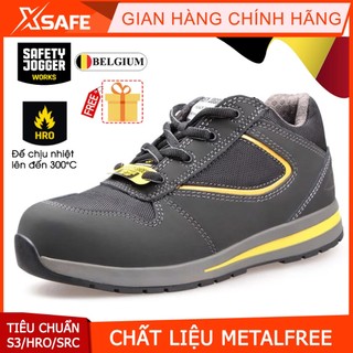 Giày bảo hộ lao động nam Jogger Turbo HRO da Nubuck cao cấp, cấu tạo phi kim siêu nhẹ, chịu nhiệt 300 độ, kiểu thể thao