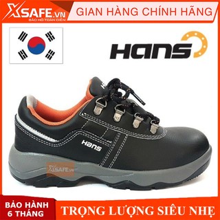 Giày bảo hộ lao động nam Hans HS60 da bò, chống nước, chống đinh, va đập, trơn trượt - Giày công trình, nhà máy, cao cấp