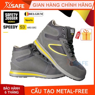Giày bảo hộ lao động nam Jogger Speedy HRO da Nubuck cao cấp, cấu tạo phi kim siêu nhẹ, chịu nhiệt 300 độ, kiểu cao cổ
