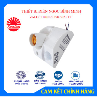 Đui Đèn Cảm Biến Chuyển Động - Rạng Đông PIR-E27, siêu bền
