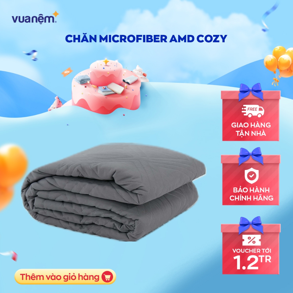 Chăn chần Amando Cozy Microfiber mềm mại, độ bền cao, kháng ẩm tốt [MẪU MỚI]