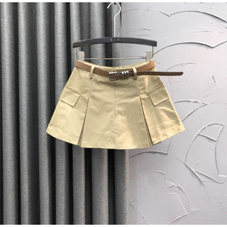 Chân váy kaki xếp ly túi hộp bigsize