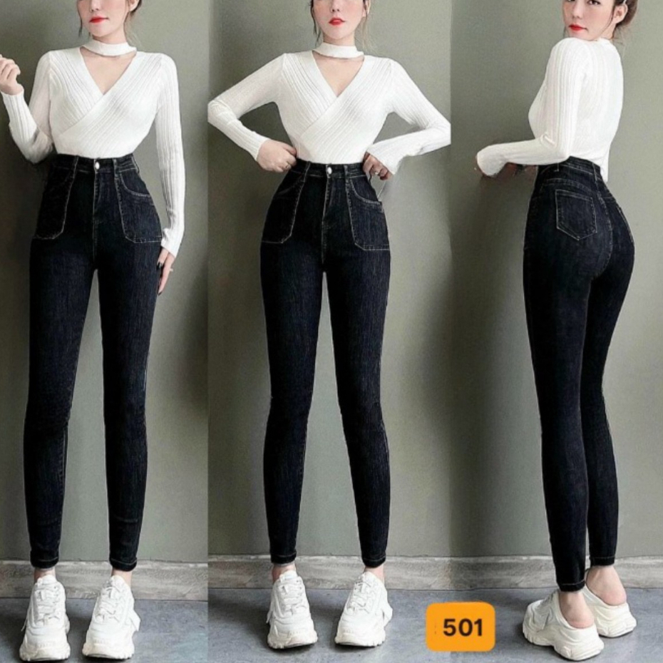 $ 8 MẪU Quần JEAN Nữ 2022 Lưng Cao chuần shop VNXK bao đẹp chất lượng ,bó co giãn vải dày mịn