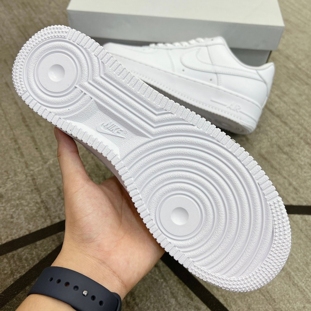 Giày _Nike Air Force 1 All White, giày Af1 full trắng bản S.Cấp trung full phụ kiện