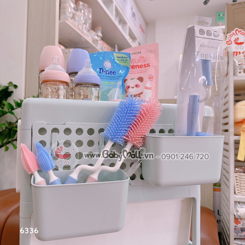 Cọ Rửa Bình Sữa Silicon 3 Chi Tiết