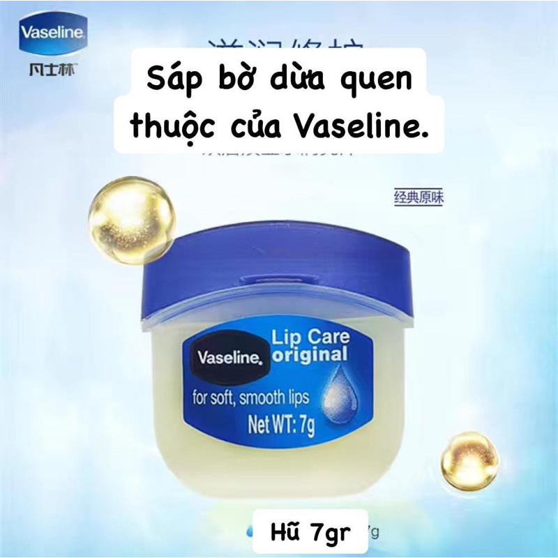 Dưỡng môi Vaseline  hũ 7gr