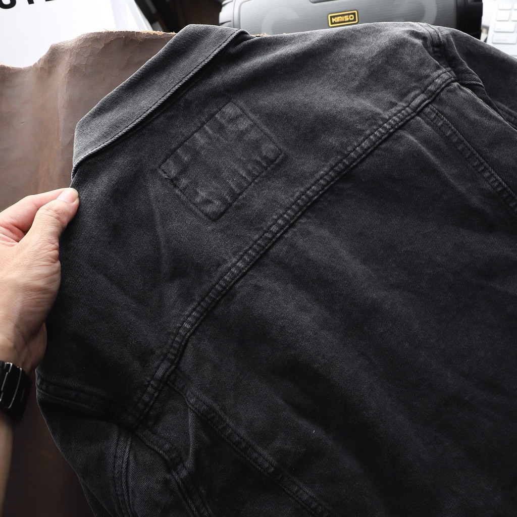 Áo khoác Jeans nam Gray Wash ICONDENIM dày dặn - AKID0048