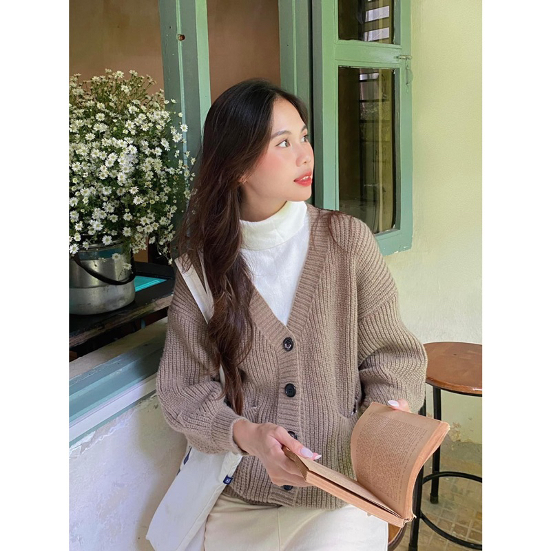 Áo Cardigan - 99 - 5 Nút - 2 Túi