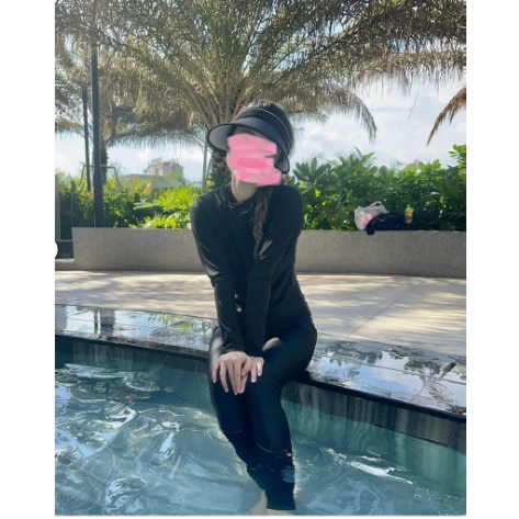 Đồ bơi nữ bigsize kín đáo tay dài quần dài Áo tắm học sinh chống nắng KONKUN MS136