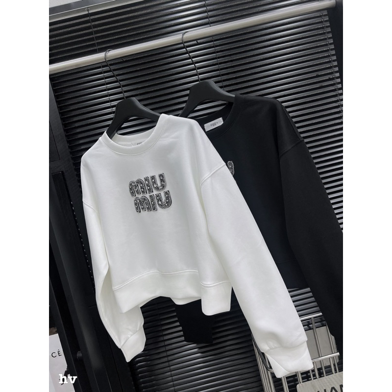 Áo nỉ miumiu đính đá