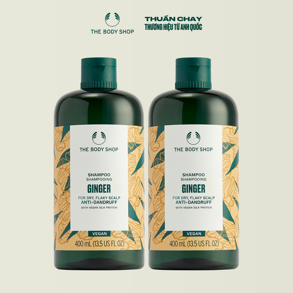 Combo 2 Dầu Gội The Body Shop Ginger Scalp Care Shampoo 400ml