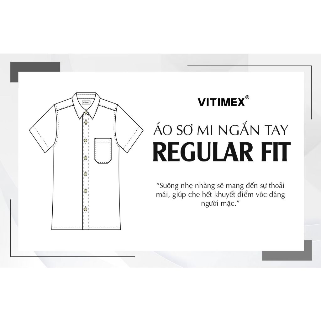 ÁO SƠ MI NGẮN TAY REGULAR VẢI TRE MÁT LẠNH ARC7827